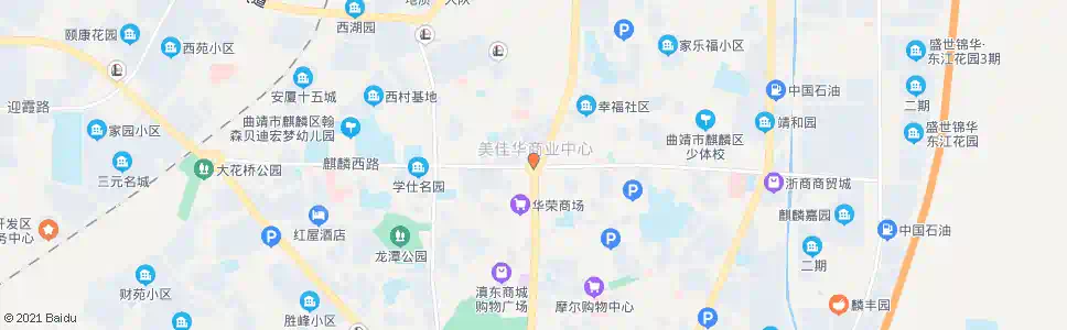 曲靖麒麟花园_公交站地图_曲靖公交_妙搜公交查询2025