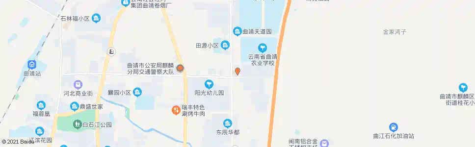 曲靖北苑东路桥(宏达钢材市场)_公交站地图_曲靖公交_妙搜公交查询2025