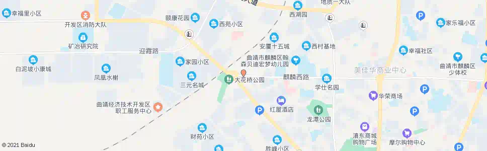 曲靖大花桥_公交站地图_曲靖公交_妙搜公交查询2025