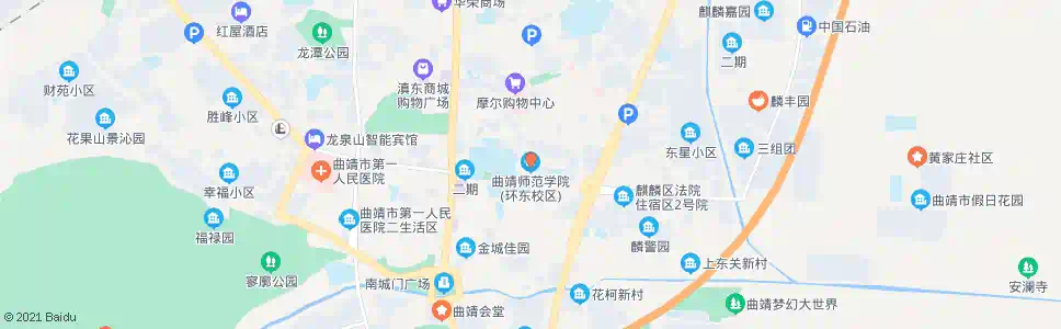 曲靖曲一中(师范校院环东校区)_公交站地图_曲靖公交_妙搜公交查询2025