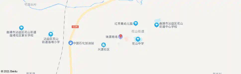 曲靖珠源商场_公交站地图_曲靖公交_妙搜公交查询2025