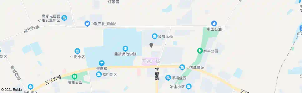 曲靖金域蓝苑_公交站地图_曲靖公交_妙搜公交查询2025