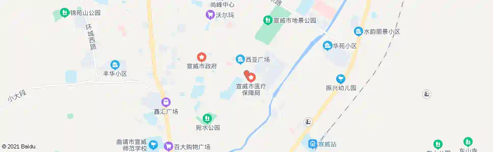 曲靖区六中(市二中)_公交站地图_曲靖公交_妙搜公交查询2025