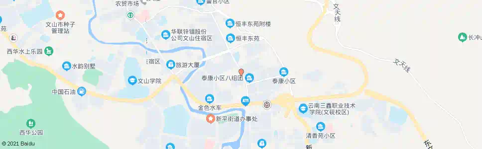 文山金龙商贸城_公交站地图_文山公交_妙搜公交查询2025