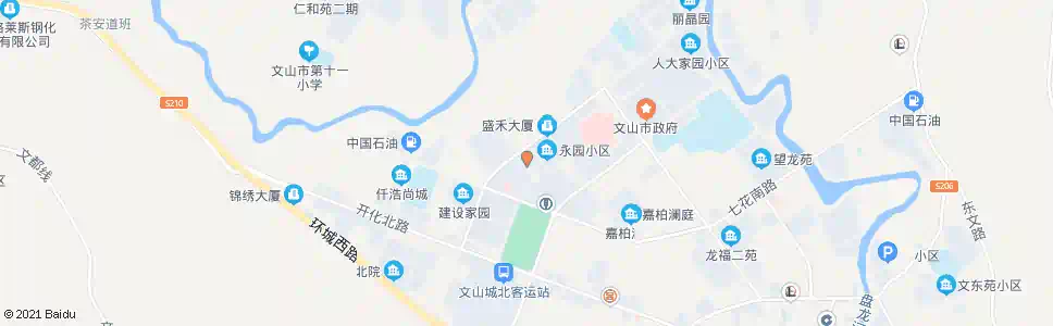 文山城北幼儿园_公交站地图_文山公交_妙搜公交查询2025