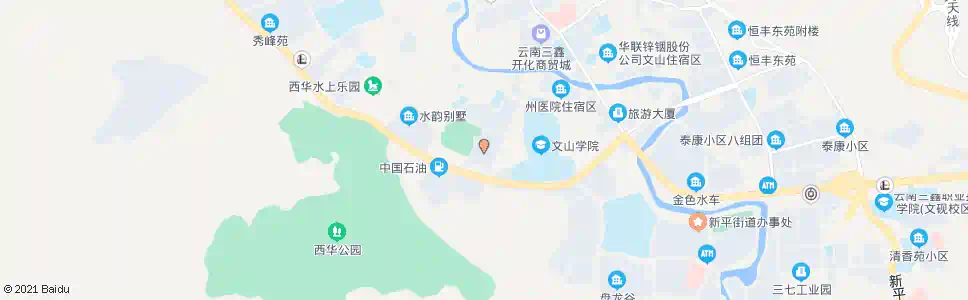 文山三鑫别墅苑_公交站地图_文山公交_妙搜公交查询2025