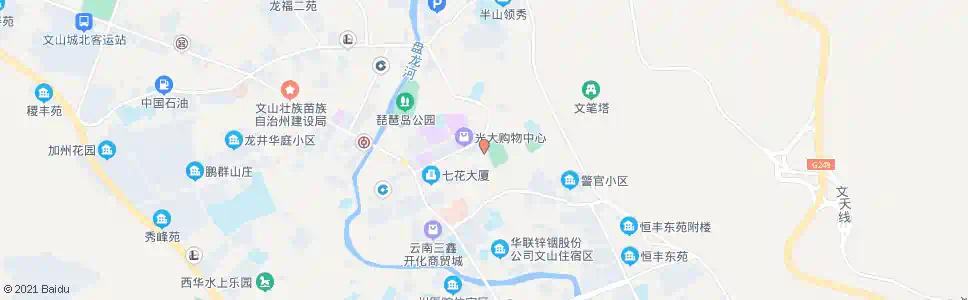 文山大景批发城_公交站地图_文山公交_妙搜公交查询2025