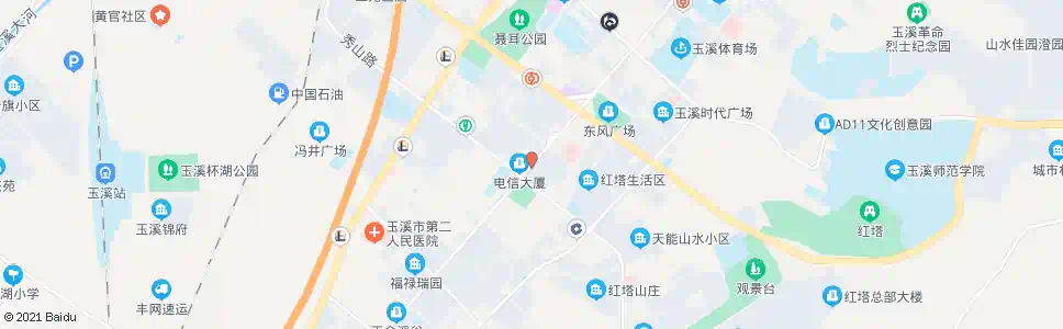 玉溪邮电大厦_公交站地图_玉溪公交_妙搜公交查询2025
