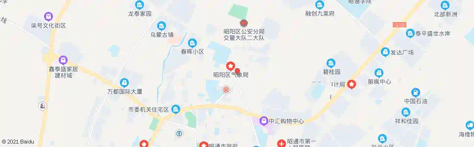 昭通三角地_公交站地图_昭通公交_妙搜公交查询2025