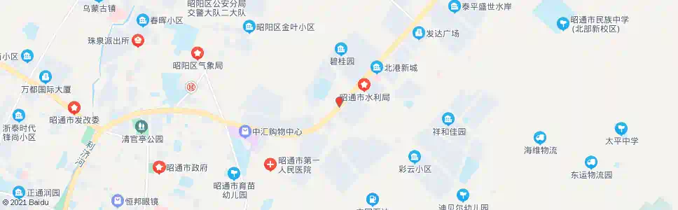 昭通朱提大道路口_公交站地图_昭通公交_妙搜公交查询2025