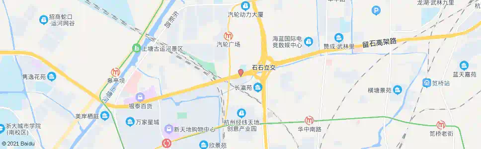 杭州石桥立交_公交站地图_杭州公交_妙搜公交查询2025
