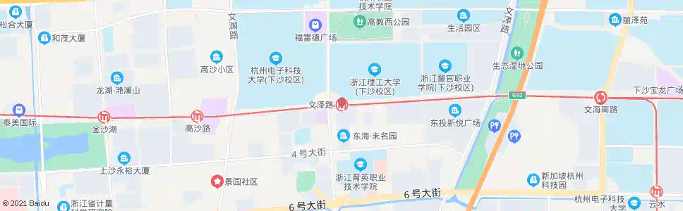 杭州文泽路站_公交站地图_杭州公交_妙搜公交查询2025