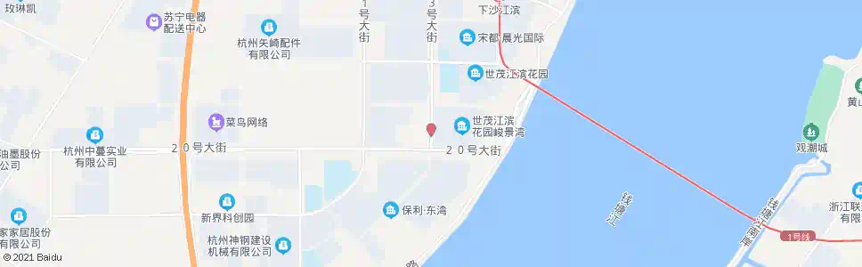 杭州二十三号路十号大街口_公交站地图_杭州公交_妙搜公交查询2025