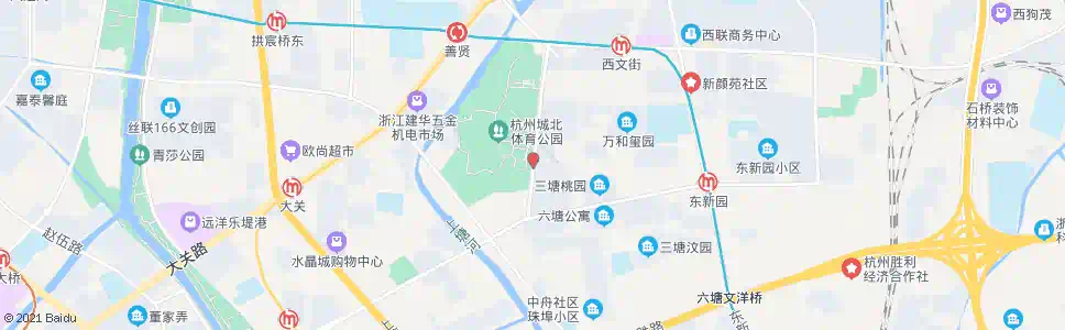杭州三塘兰园_公交站地图_杭州公交_妙搜公交查询2025