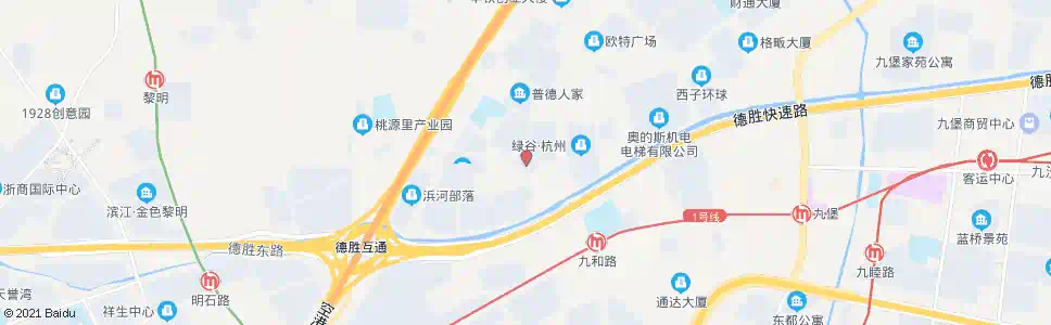 杭州普福公寓_公交站地图_杭州公交_妙搜公交查询2025