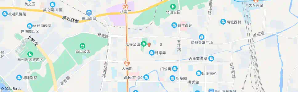 杭州萧然女子医院_公交站地图_杭州公交_妙搜公交查询2025