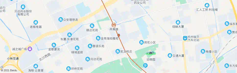 杭州雨荷路振兴西路口_公交站地图_杭州公交_妙搜公交查询2025