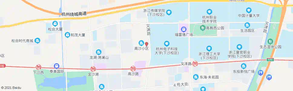 杭州文渊路高沙社区_公交站地图_杭州公交_妙搜公交查询2025