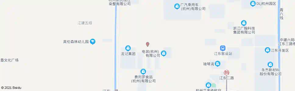 杭州江东三路青西四路口_公交站地图_杭州公交_妙搜公交查询2025