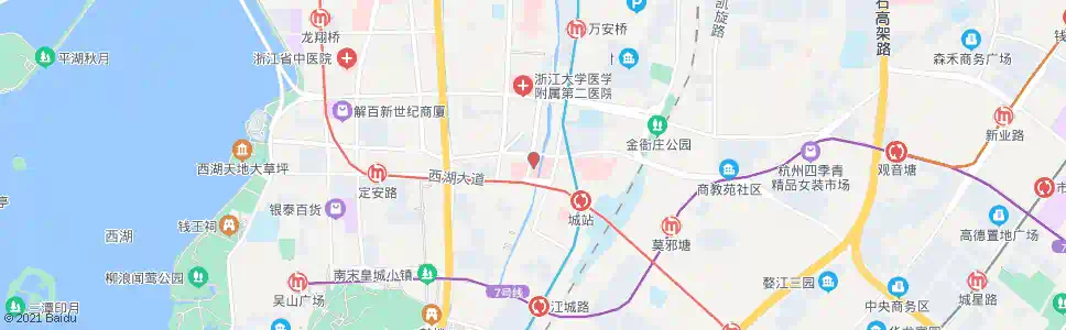 杭州市三医院北_公交站地图_杭州公交_妙搜公交查询2025