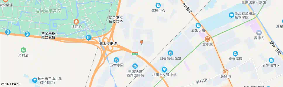 杭州墩莳家园_公交站地图_杭州公交_妙搜公交查询2025