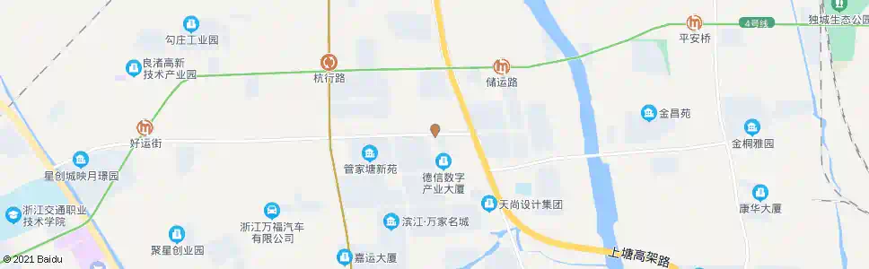杭州好运街冯家浜路_公交站地图_杭州公交_妙搜公交查询2025