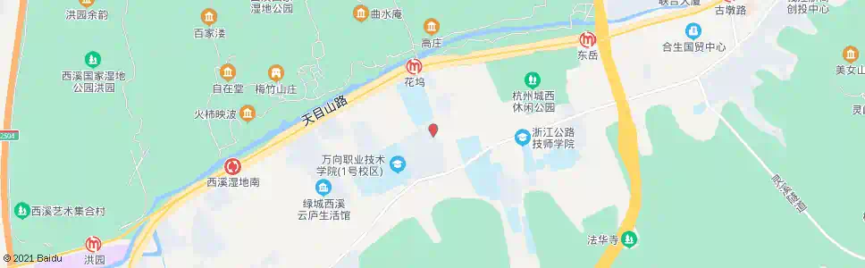 杭州花坞新村_公交站地图_杭州公交_妙搜公交查询2025