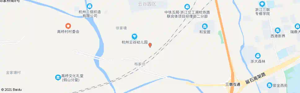 杭州李家湾_公交站地图_杭州公交_妙搜公交查询2025