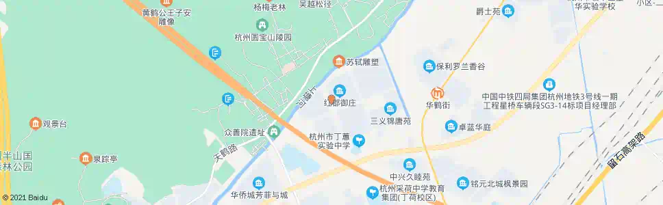 杭州天山路华鹤街口_公交站地图_杭州公交_妙搜公交查询2025