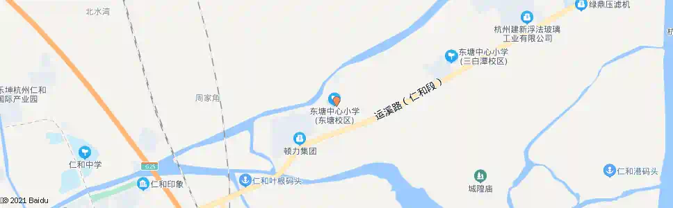 杭州东塘中心小学_公交站地图_杭州公交_妙搜公交查询2025