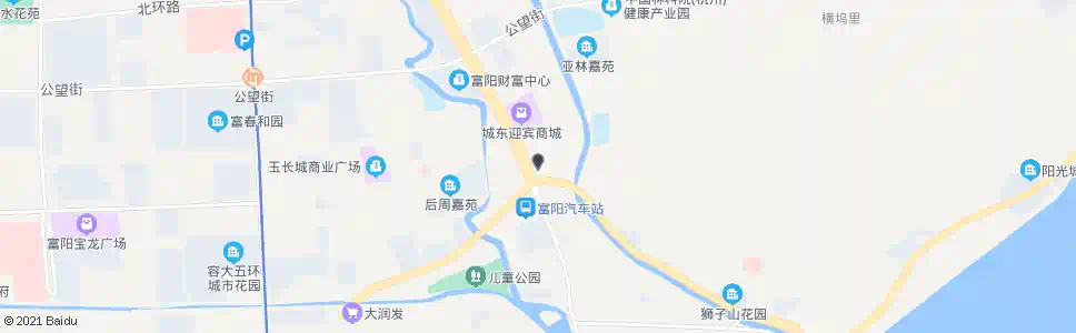 杭州富阳城东车站_公交站地图_杭州公交_妙搜公交查询2025