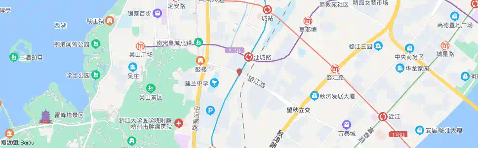 杭州望江门_公交站地图_杭州公交_妙搜公交查询2025