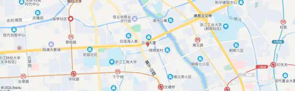 杭州一清新村_公交站地图_杭州公交_妙搜公交查询2025