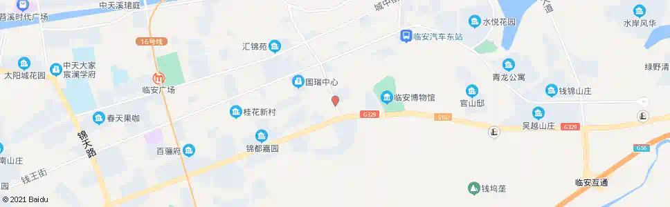 杭州锦南新村_公交站地图_杭州公交_妙搜公交查询2025
