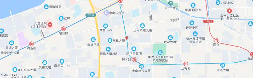 杭州长河路滨安路口_公交站地图_杭州公交_妙搜公交查询2025