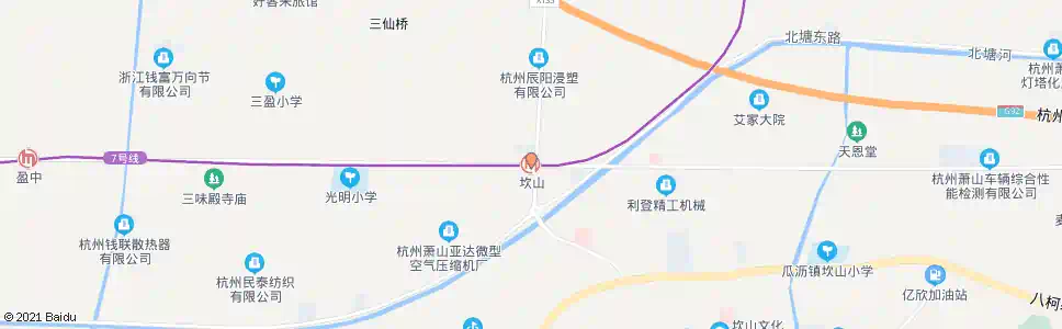 杭州坎山路口_公交站地图_杭州公交_妙搜公交查询2025