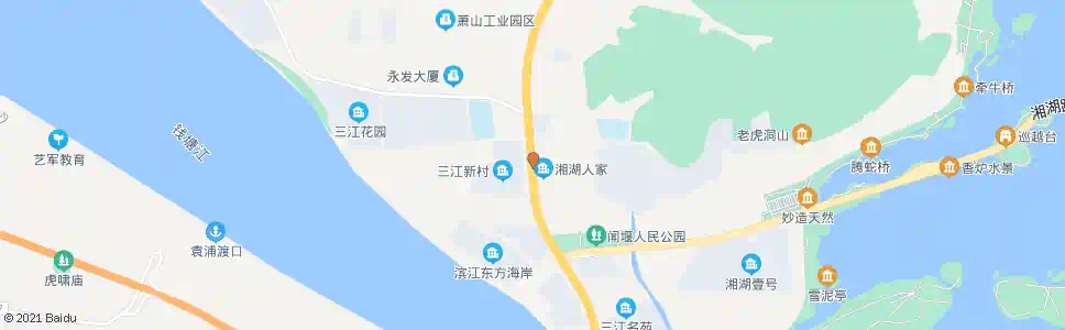 杭州时代大道闻兴路口_公交站地图_杭州公交_妙搜公交查询2025