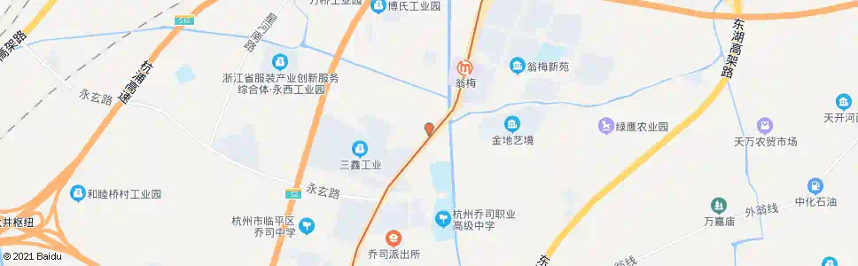 杭州永东村_公交站地图_杭州公交_妙搜公交查询2025