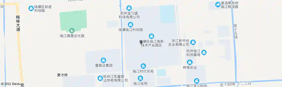 杭州恒逸公寓_公交站地图_杭州公交_妙搜公交查询2025