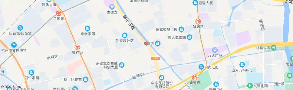 杭州祥园路莫干山路口_公交站地图_杭州公交_妙搜公交查询2025