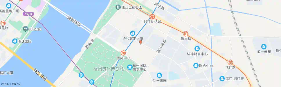 杭州金鸡路利二路口_公交站地图_杭州公交_妙搜公交查询2025