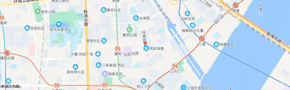 杭州钱潮路塘潮街口_公交站地图_杭州公交_妙搜公交查询2025