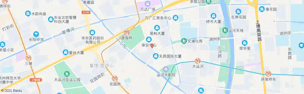 杭州长浜北_公交站地图_杭州公交_妙搜公交查询2025