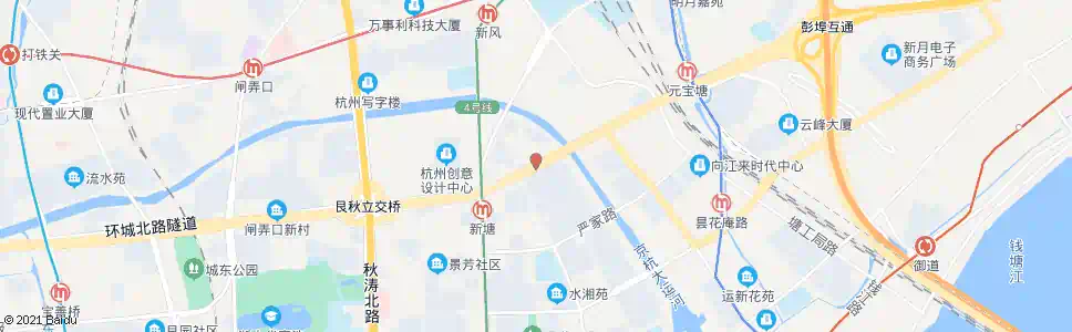 杭州皋塘桥西_公交站地图_杭州公交_妙搜公交查询2025