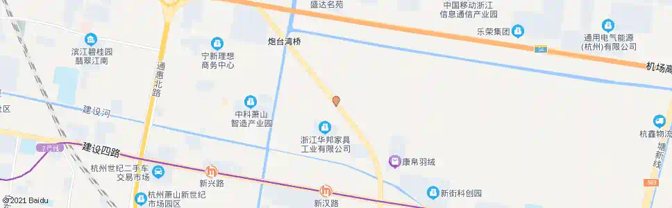 杭州盛乐村_公交站地图_杭州公交_妙搜公交查询2025