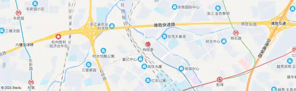 杭州枸桔弄_公交站地图_杭州公交_妙搜公交查询2025