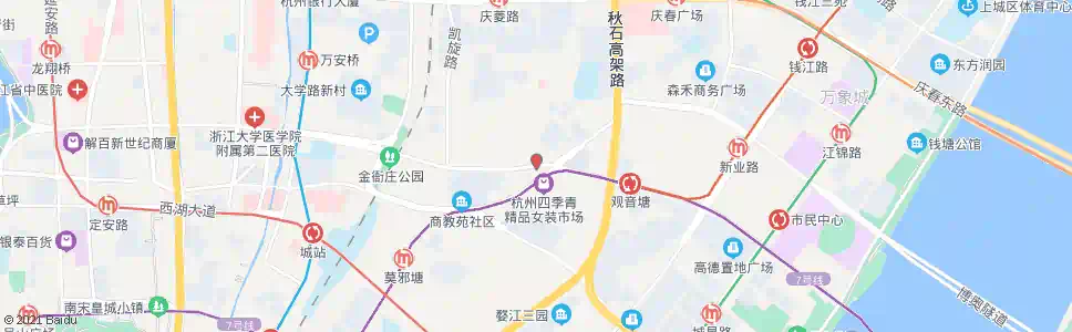 杭州新城隧道东口_公交站地图_杭州公交_妙搜公交查询2025