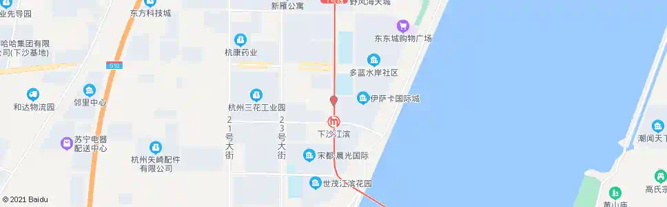杭州听涛路二十五号路口_公交站地图_杭州公交_妙搜公交查询2025