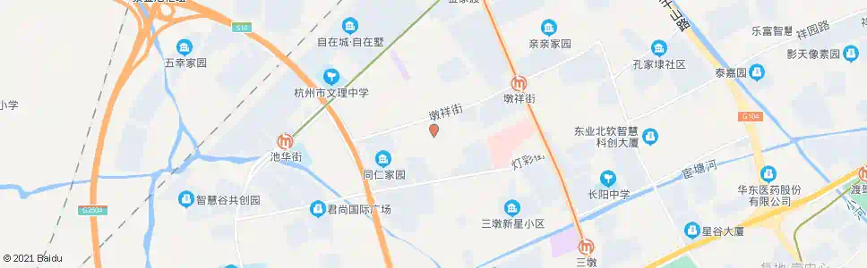 杭州厚仁路墩祥街口_公交站地图_杭州公交_妙搜公交查询2025