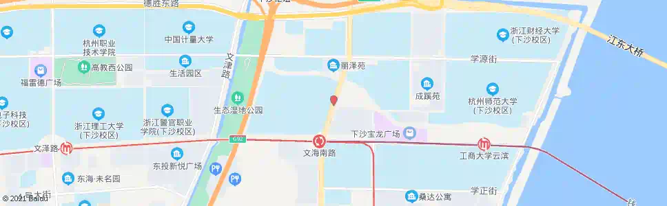 杭州文海南路学林街口_公交站地图_杭州公交_妙搜公交查询2025